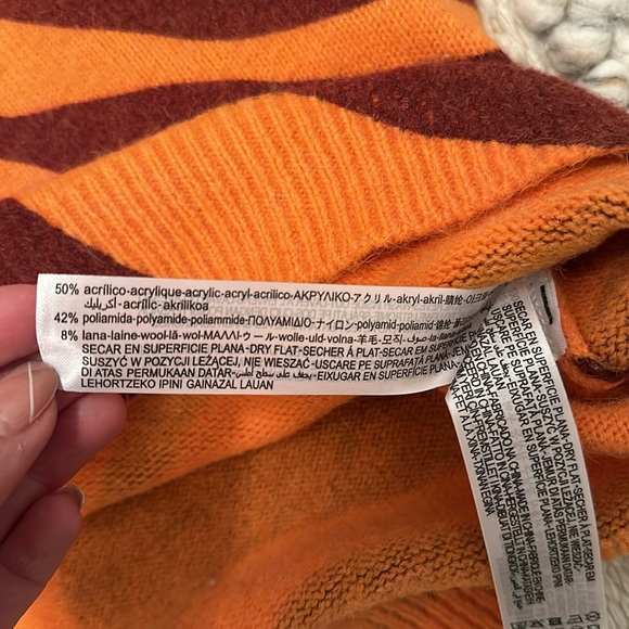 Zara Psychedelic Wavy Swirl knit sweater - Picture 3 of 4